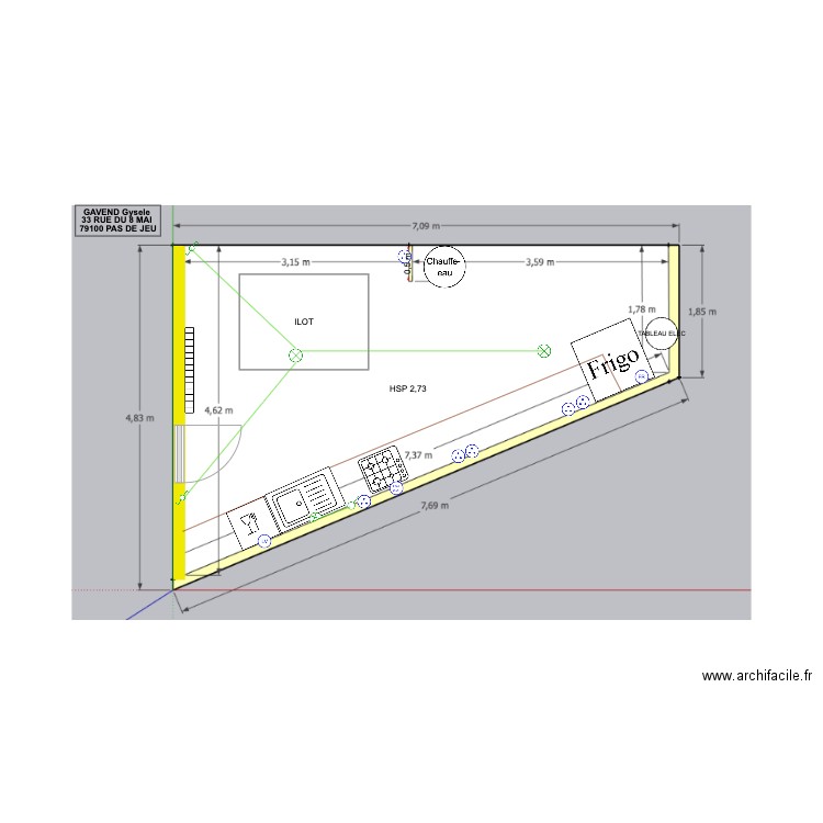 GAVEND. Plan de 0 pièce et 0 m2