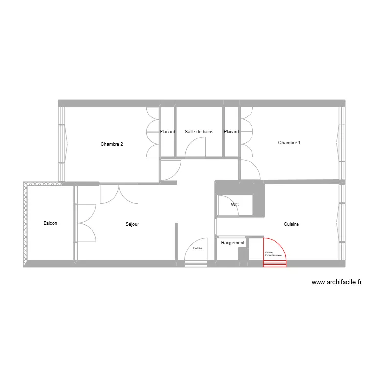 Legal non meubl&eacute;. Plan de 