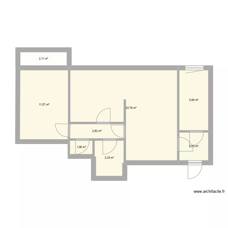 patrick. Plan de 8  et 54 m²