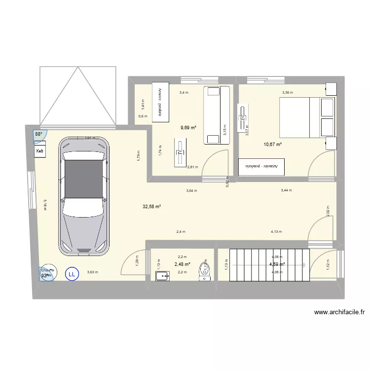 CASA MELRES. Plan de 5 et 60 m² CASA MELRES. Plan de 5 et 60 m²