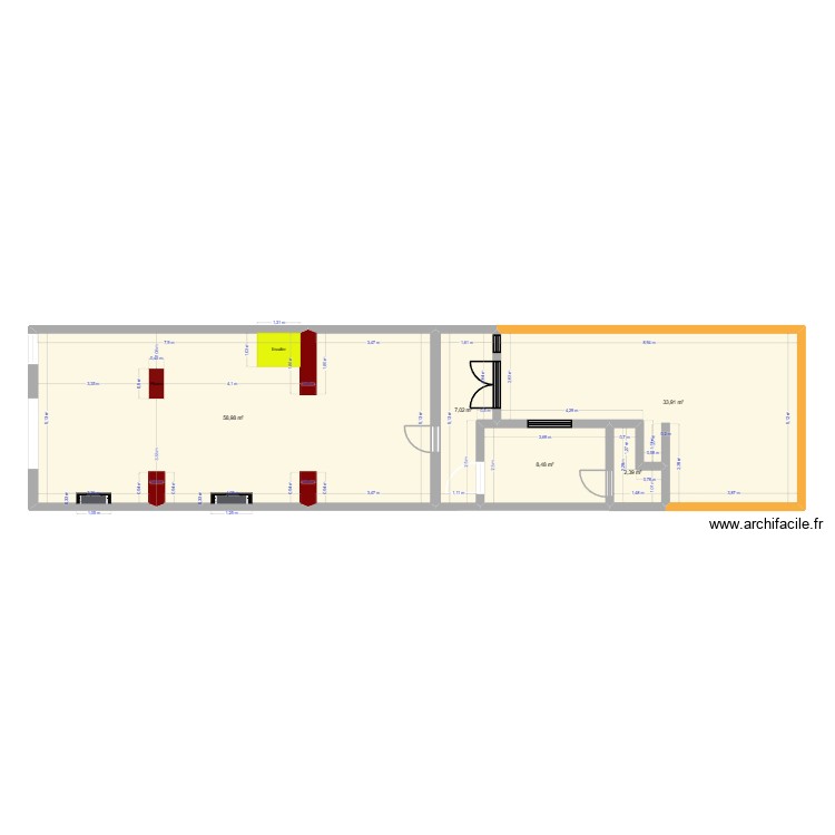 Maison RDC 15.02.26 pr&eacute;vision. Plan de 0 pièce et 0 m2