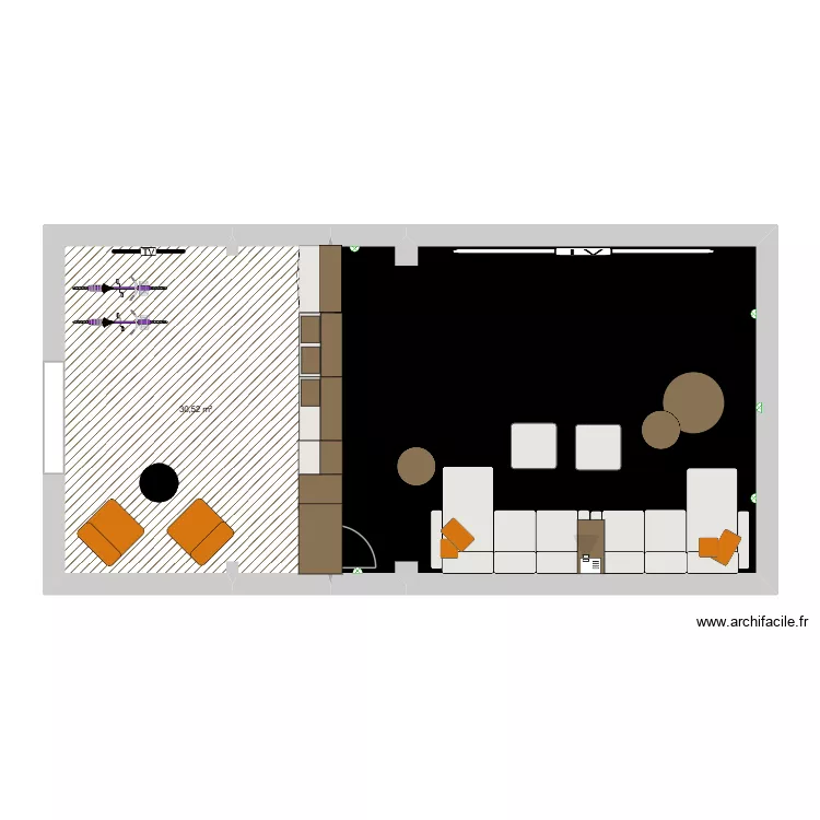 sous sol Malcorps. Plan de 