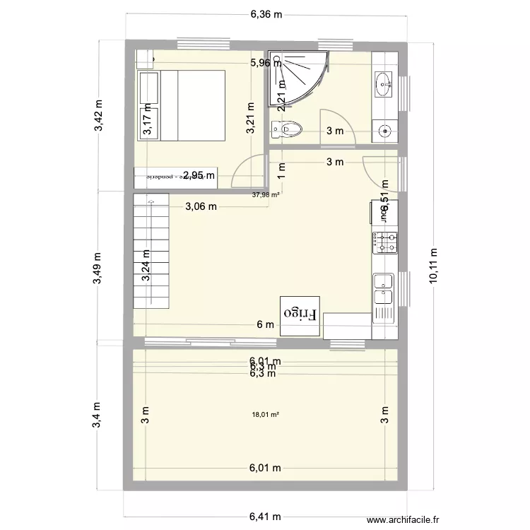 Moorea 4. Plan de 3 et 74 m² Moorea 4. Plan de 3 et 74 m²