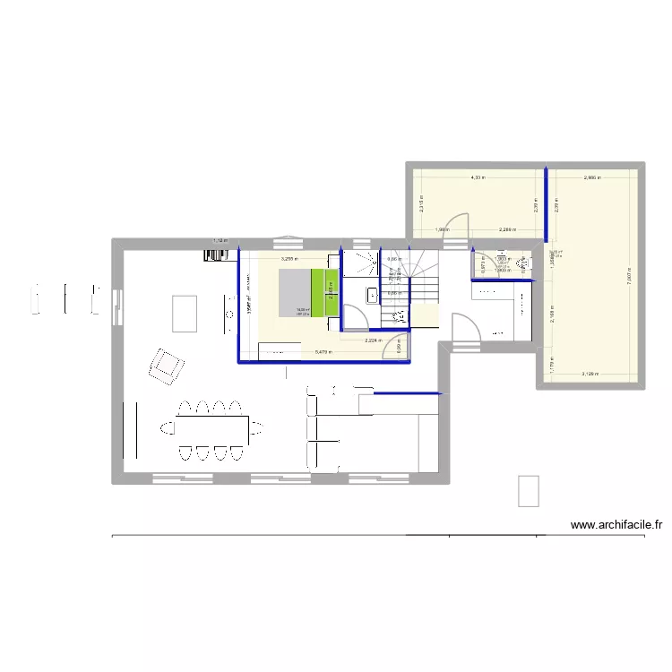 VillaPrism. Plan de 4  et 49 m²