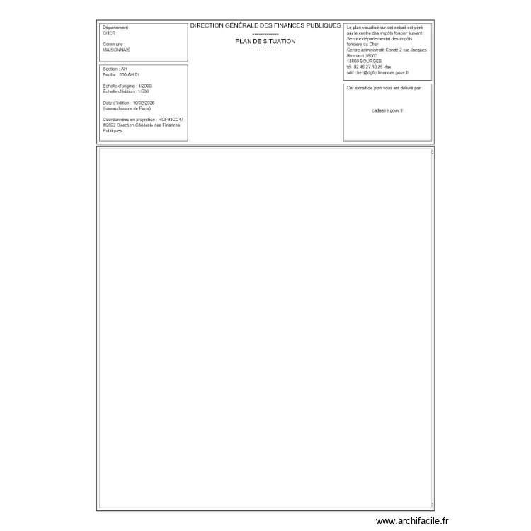 DP2 PLAN DE MASSE Apres TRAVAUX. Plan de 