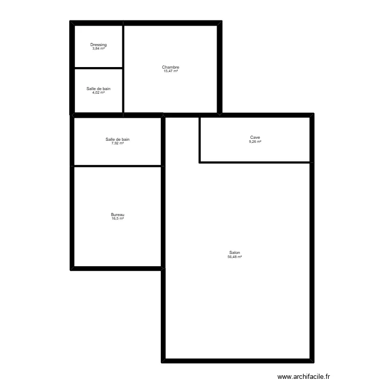 electricite. Plan de 7  et 113 m²