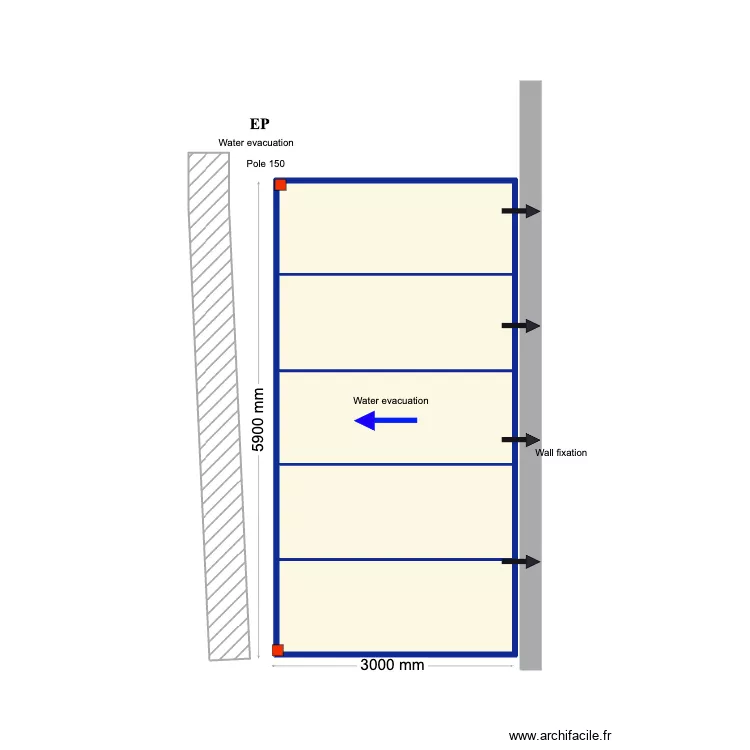 Nicolas carport. Plan de 5  et 17 m²