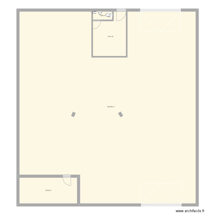 DEPOT VANNES. Plan de 4 pièces et 332 m2