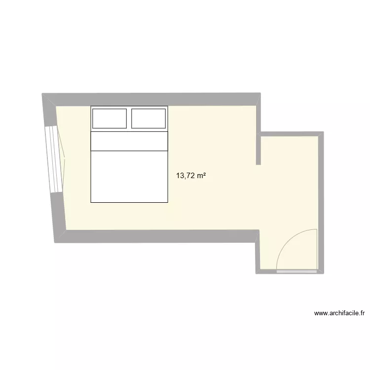 Chambre 1. Plan de 