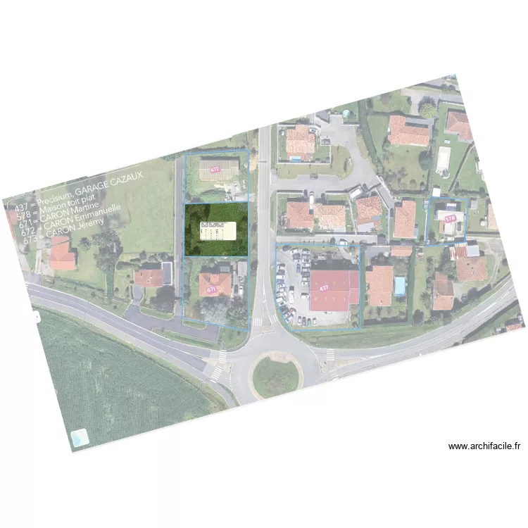 plan base jardin, dalle 20x20, bâtiment centrée. Plan de 3 Pièces et 313 m² plan base jardin, dalle 20x20, bâtiment centrée. Plan de 3 Pièces et 313 m²