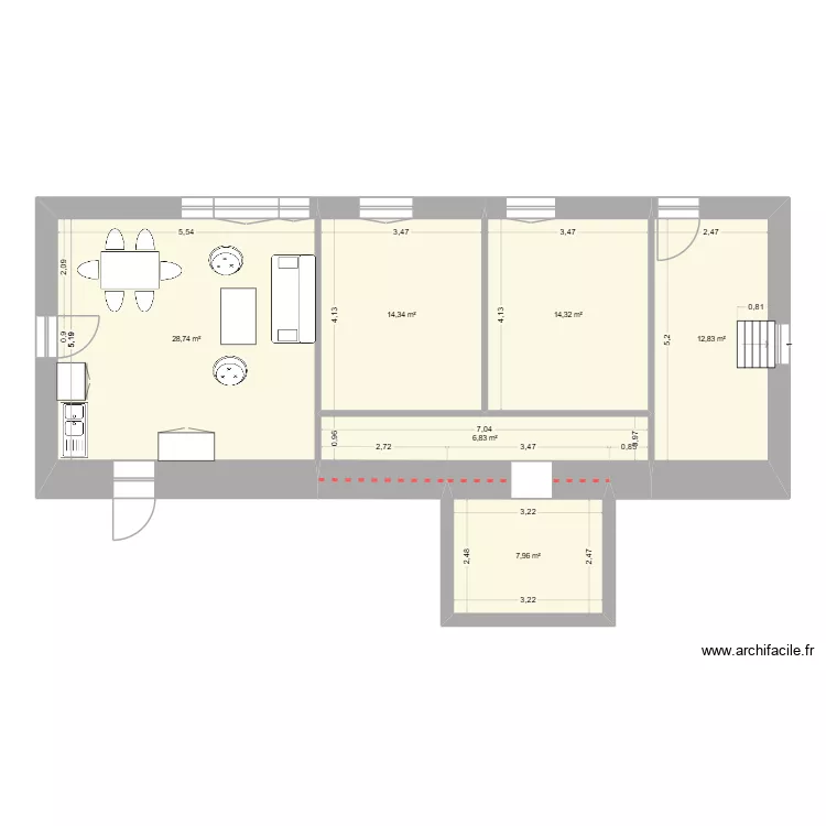Ecole. Plan de 6 et 85 m² Ecole. Plan de 6 et 85 m²