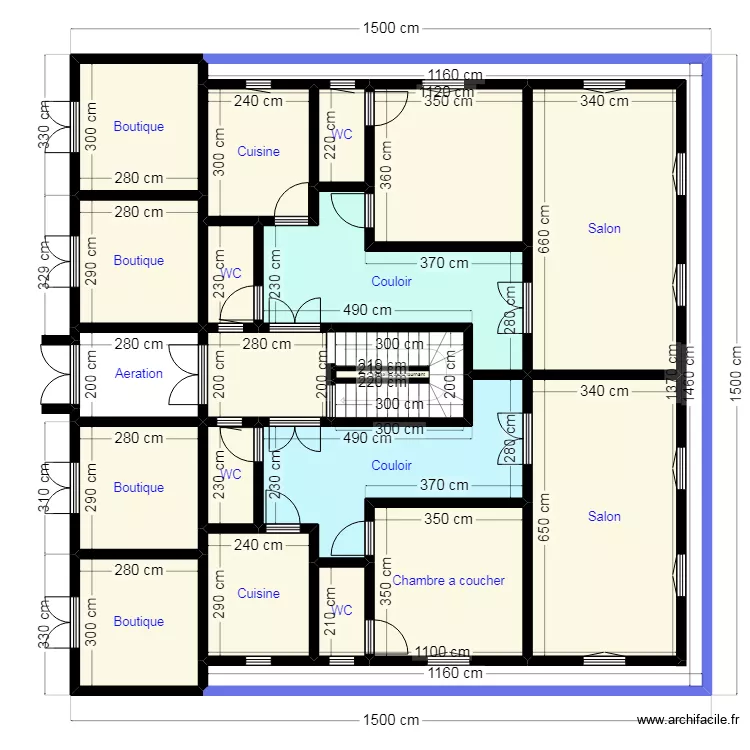 PLAN15X15 N10. Plan de 