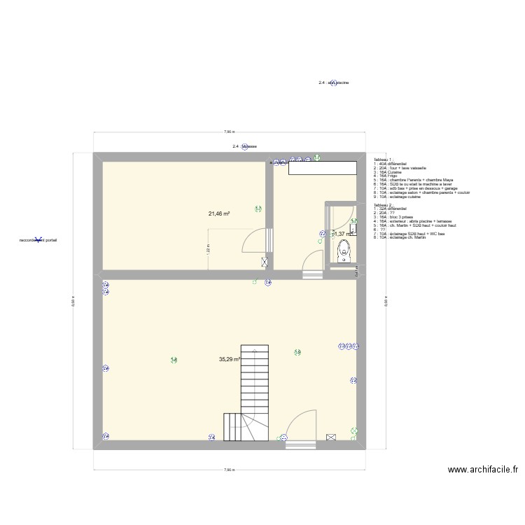 Mon plan. Plan de 7 pièces et 116 m2