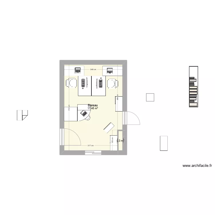 Bureau CSE 2. Plan de 