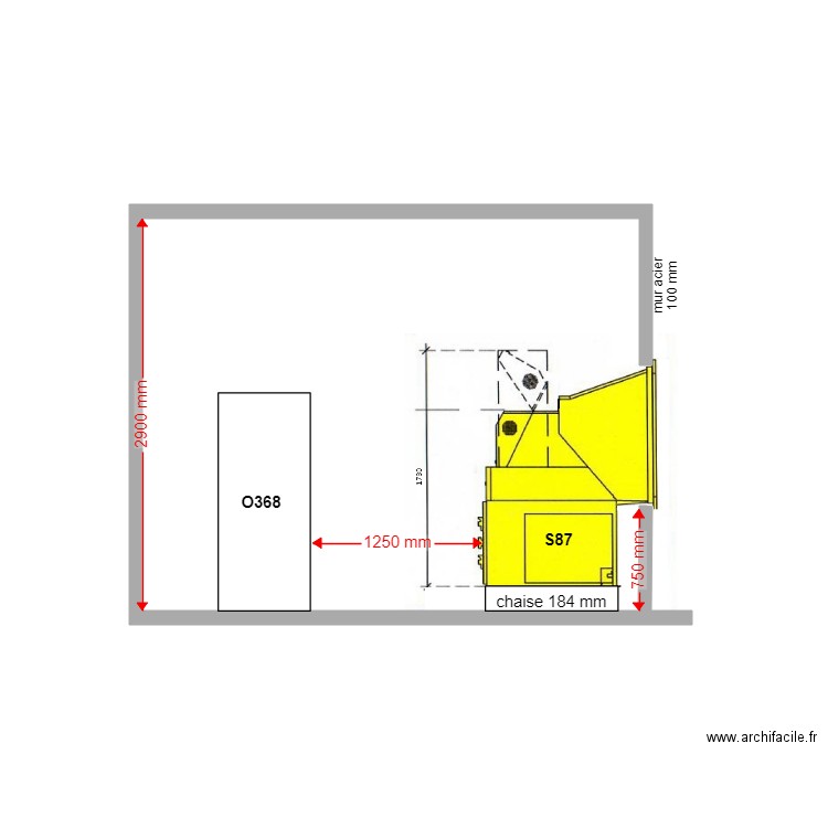 PAMIERS AJOUT COUPE PROJET. Plan de 0 pièce et 0 m2