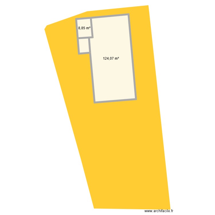 grange  paulette. Plan de 2 pièces et 133 m2