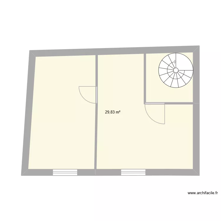 jarretiere 1eme. Plan de 1  et 30 m²