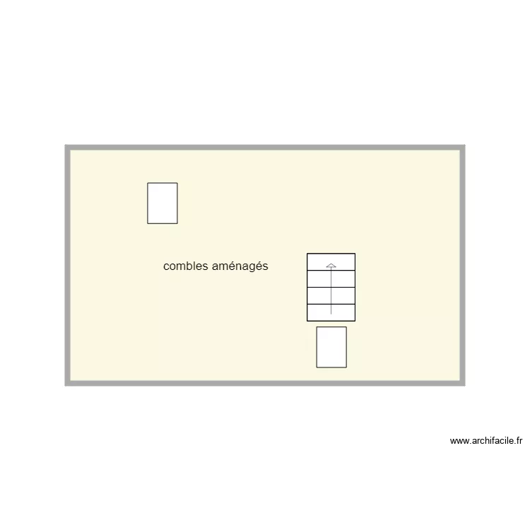 plan 2&egrave;me &eacute;tage. Plan de 