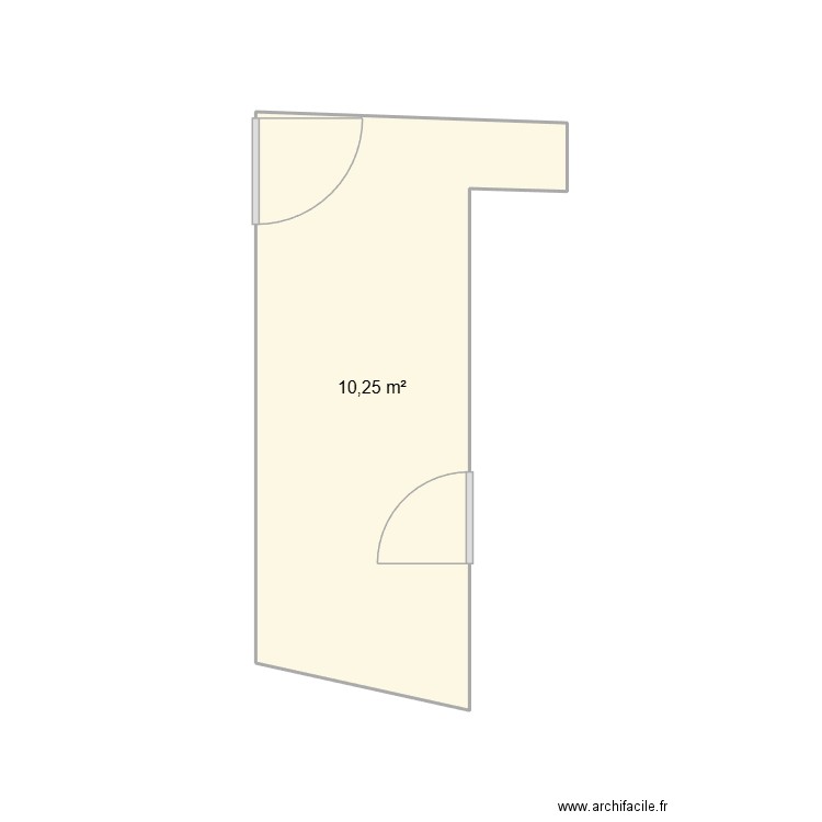CUISINE. Plan de 1 pièce et 10 m2