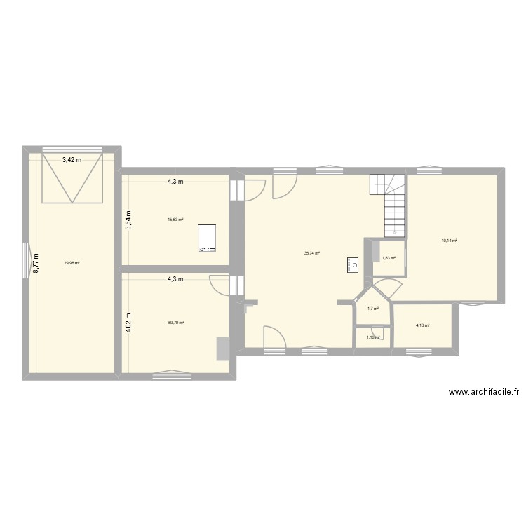 maison saint sauveUR. Plan de 9 pièces et 127 m2