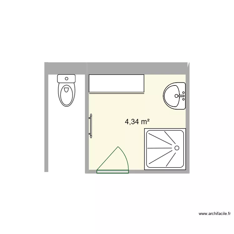 SDB MIOTO. Plan de 2 et 10 m² SDB MIOTO. Plan de 2 et 10 m²