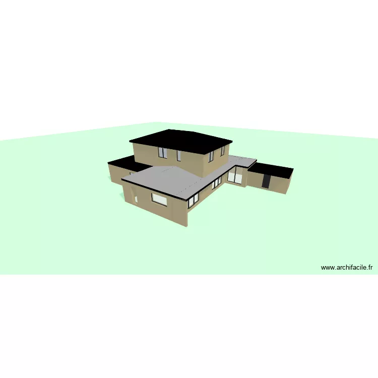 Plan maison neuve n&deg;2. Plan de 