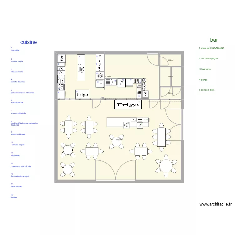SOON ENNETIERES 1. Plan de 5  et 140 m²