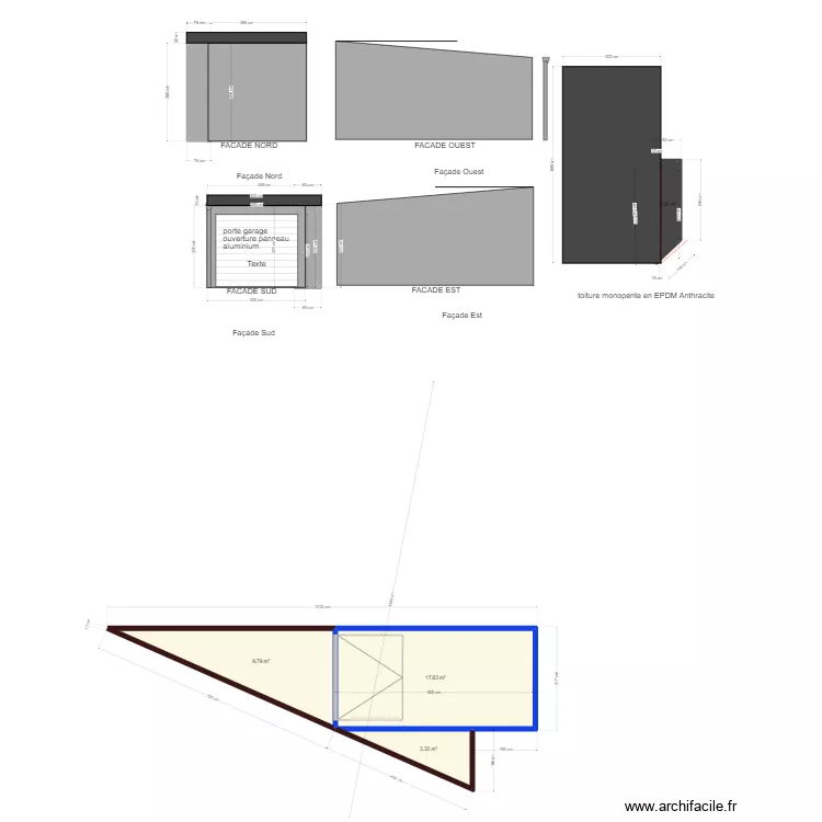 FACADE GARAGE modif. Plan de 
