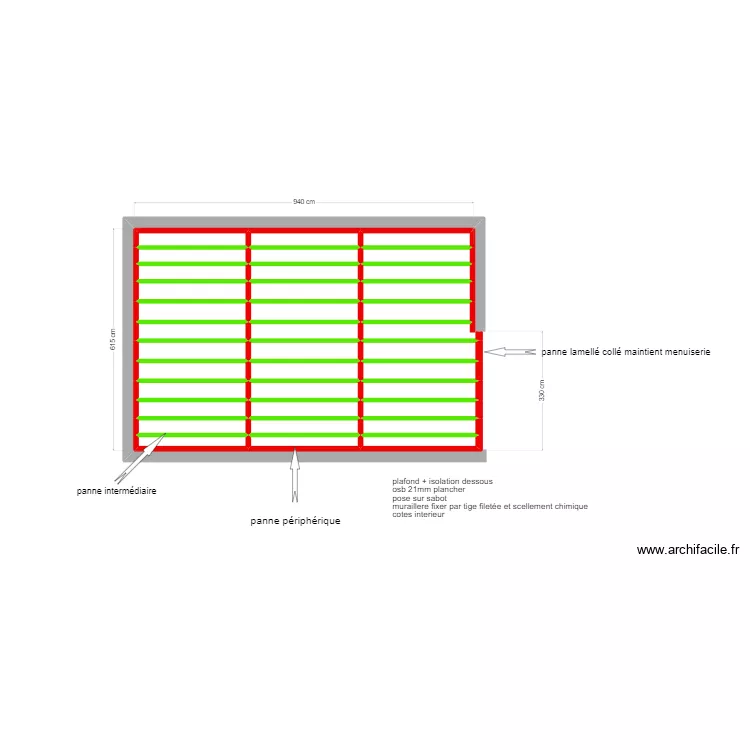 chantier d'onofrio vanille. Plan de 
