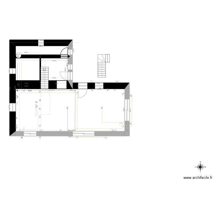 BERGERIE RDC NEW. Plan de 1 pièce et 7 m2