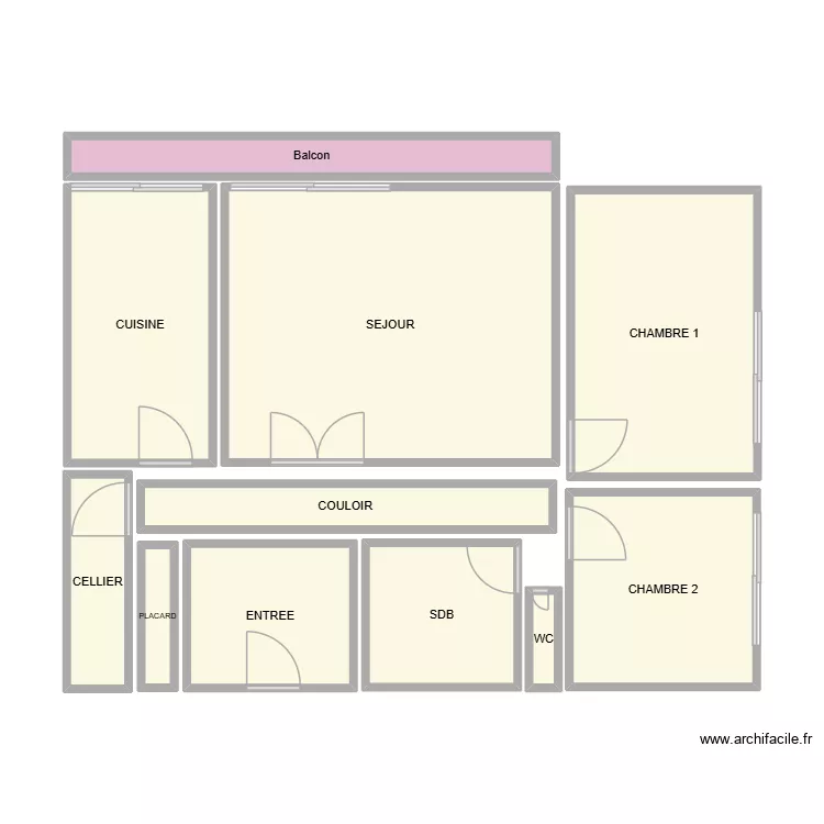 Fragonard C T3. Plan de 11  et 68 m²