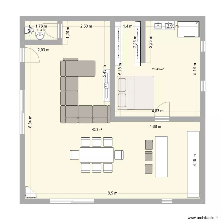 maison tony 3. Plan de 3 et 88 m² maison tony 3. Plan de 3 et 88 m²