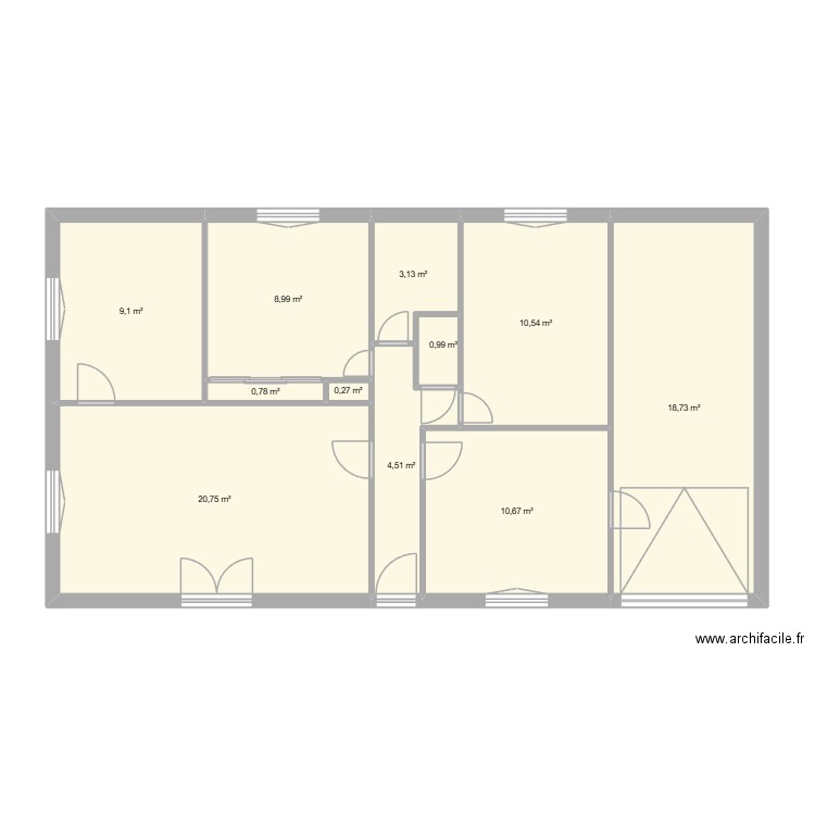 SUCCESSION THERESE PAGET. Plan de 11 pièces et 88 m2