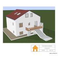 Vue de d'angle avant travaux cotée 3D