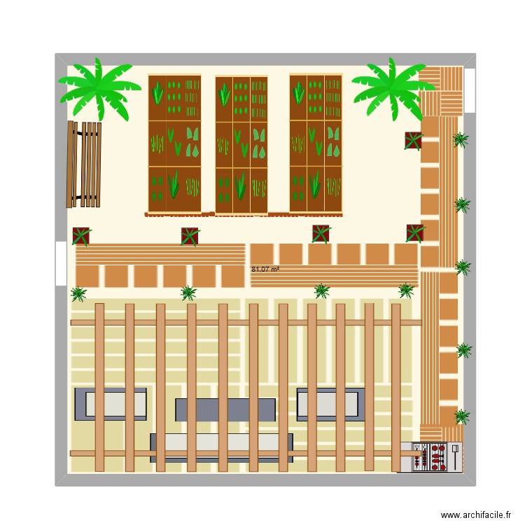 PLAN 2. Plan de 1 pièce et 81 m2