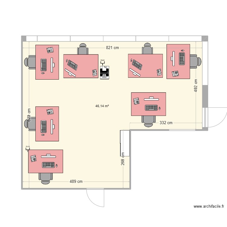 BUREAU. Plan de 0 pièce et 0 m2