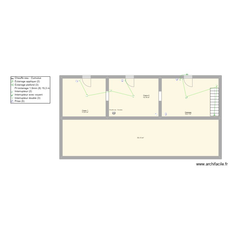 sous-sol. Plan de 0 pièce et 0 m2