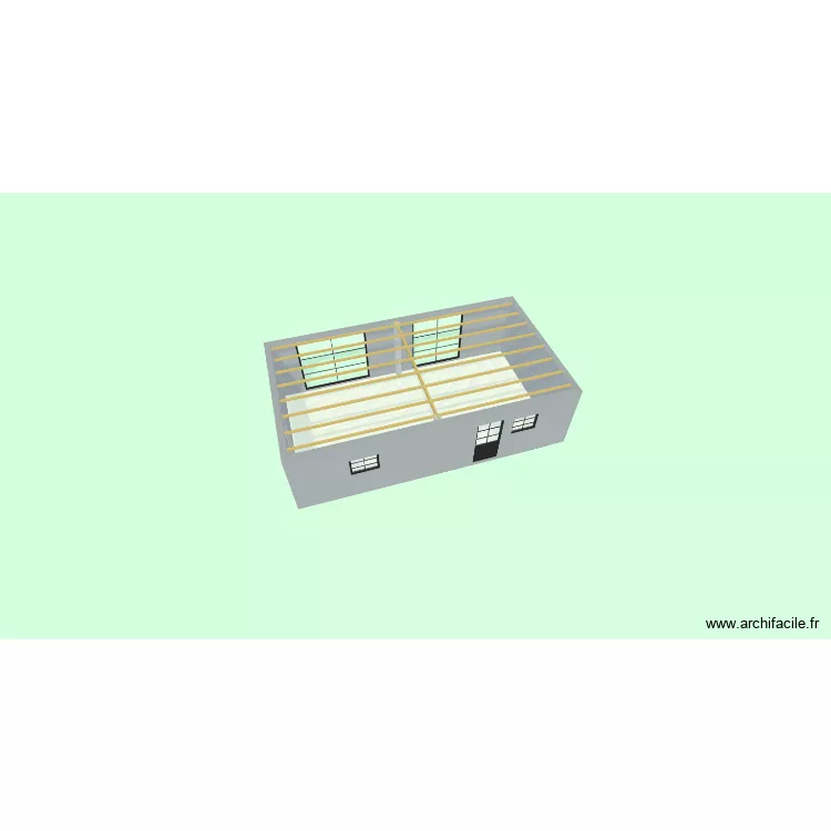 Maison marange extension. Plan de 1  et 42 m²