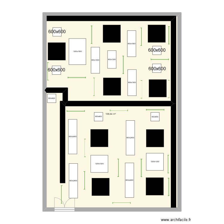 collège Dupaloup élémentaire. Plan de 1 pièce et 109 m2