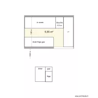 L2H2 dinette lit entr&eacute;e variante