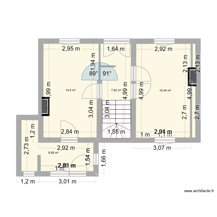 Hôtel de la Gare 2. Plan de 4 et 45 m² Hôtel de la Gare 2. Plan de 4 et 45 m²