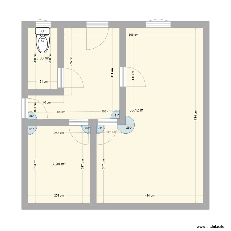 Petite maison. Plan de 0 pièce et 0 m2