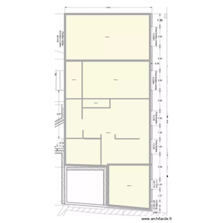 guethary rdc. Plan de 6  et 299 m²