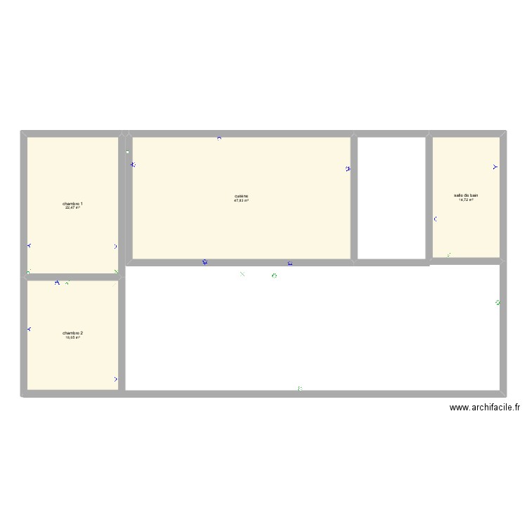 LYCEEE. Plan de 4 pièces et 103 m2