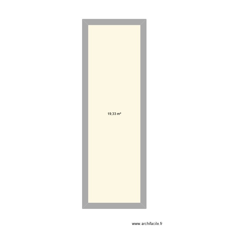 salle de bain. Plan de 1 pièce et 19 m2