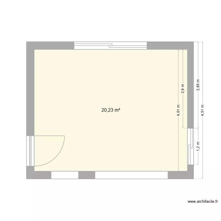 Plan LUDO. Plan de 1  et 20 m²
