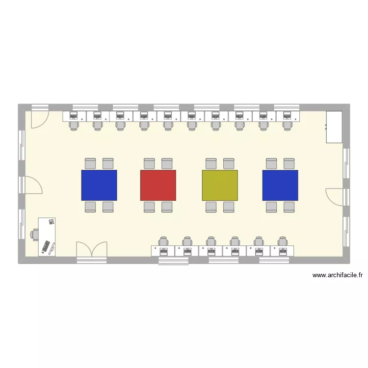Salle Informatique Champagnat. Plan de 1 Pièce et 99 m² Salle Informatique Champagnat. Plan de 1 Pièce et 99 m²