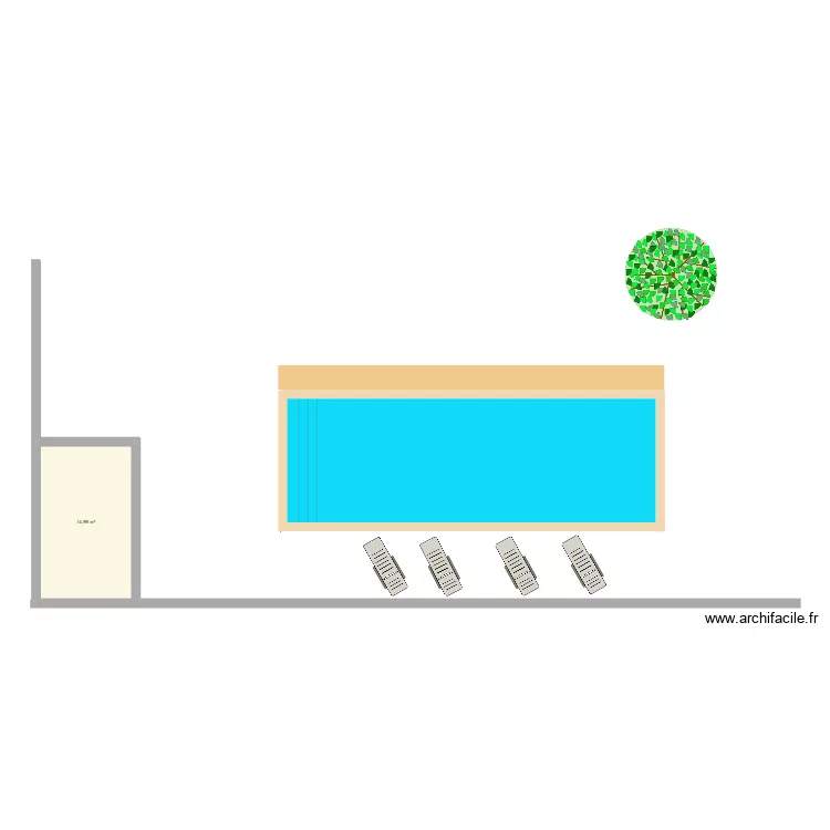 plan implantation. Plan de 1  et 15 m²