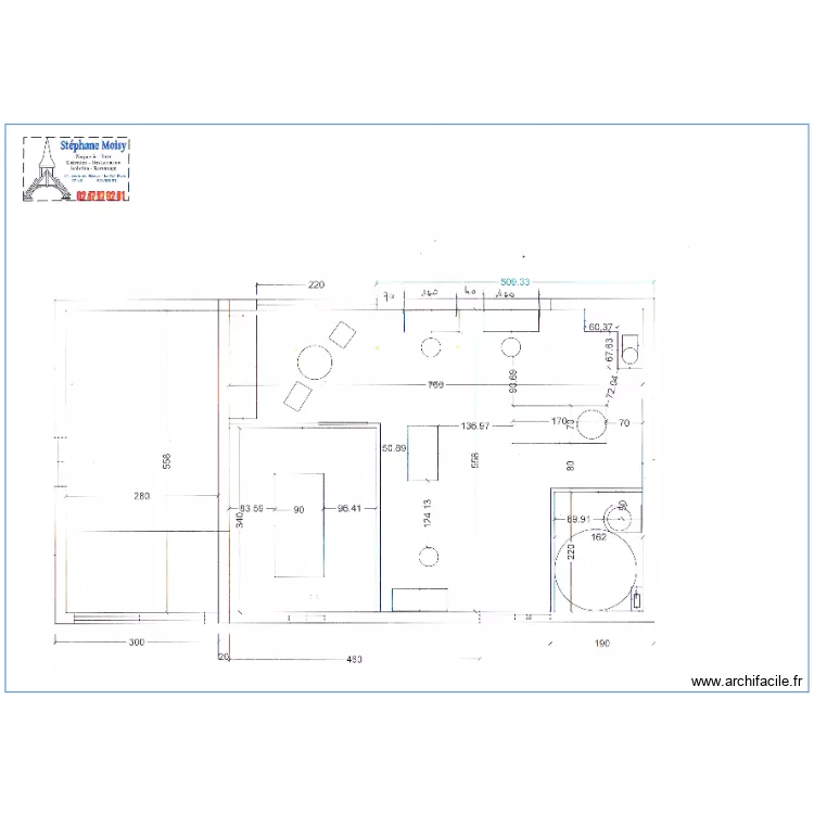 SALON SOPHIE MOISY. Plan de 0 pièce et 0 m2