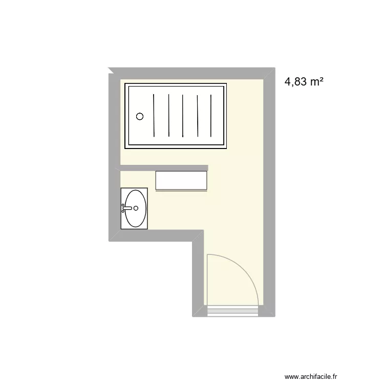 sdb1. Plan de 1 et 5 m² sdb1. Plan de 1 et 5 m²